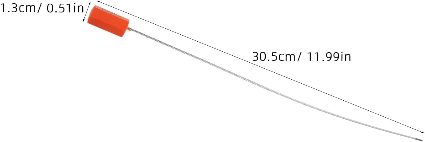 40pcs Bolt Seal Shipping Seal: Wire Zip Ties for Logistics Truck Tanker Oil Pipeline Valves Goods Van Shipping