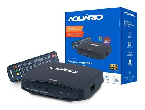 Kit Conversor Digital Aquario Dtv-7000 Antena Interna Dtv-150 Hdmi Kit 7150