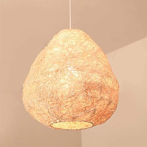 Pendant luminaire industriel en osier traité et lampe suspendue de haute qualité