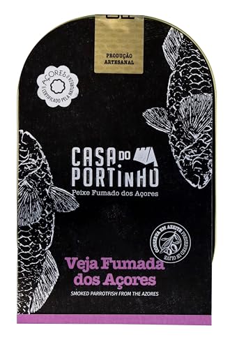 Casa do Portinho - Gourmet Canned Azorean Cold Smoked Parrotfish fillet in Olive Oil/Filete de Vieja Ahumada en Frío de Las Azores en Aceite de Oliva - 219gr (Paquete de 3 latas)