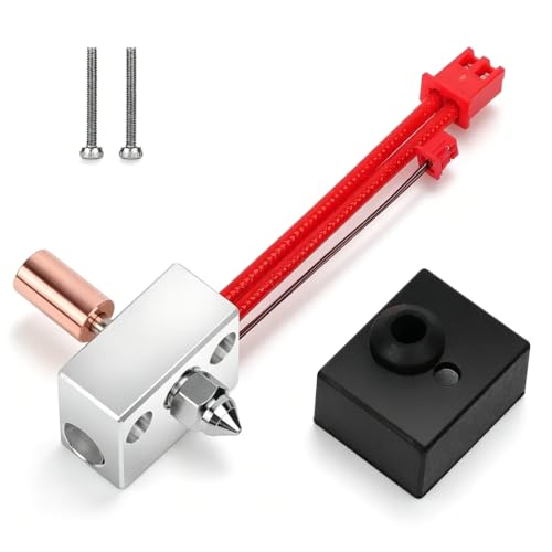 3D Printer Hotend Kit, 300℃ High Temperature Bimetal Throat Hot End Upgrade, 0.4mm Nozzle Replacement for Ender 3 S1/S1 