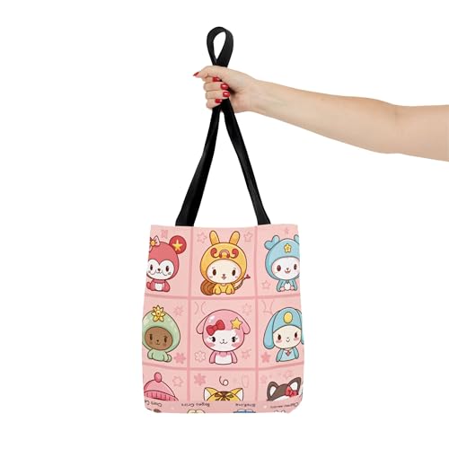 Cute Character Tote Bag, Reusable Shopping Bag,Tote Bag Birthday Gift4