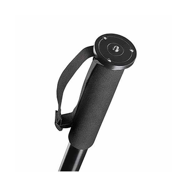 Mantona Basic UNA 45 Einbeinstativ - Aluminium Einbein Fotostativ, max. Höhe 180 cm, Traglast 15 kg, extrem stabil und… – Bild 6