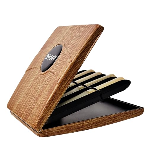 AUPHY Reeds Case for Clarinet Reeds Saxophone Reeds,Holds 8 Pieces for Multi-Instrument Reed,Wood...