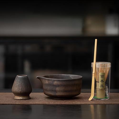 JIKANNOYA  Zbg matcha set  4_Zbg q bowl   S{ whisk ⤗  ȒP S p ceremony ̓ ̓ a 蕨 gift  