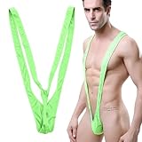 GNALIA Costume Borat 1 Pezzo Verde Taglia Unica - Costume Intero Uomo In Poliestere Per Feste E Travestimenti