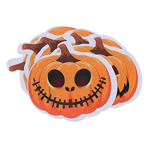 Cabilock 1 Juego Pegatina Calcomanía De Expresión De Calabaza Adornos Fiesta Halloween Halloween Decoracion Coche Etiqueta De Calabaza De Halloween Etiqueta Del Piso Orange 6 Piezas