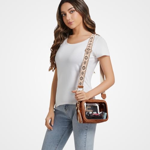 Image of Unilily Clear Bag for Stadium Events, Clear Purse Stadium Approved Crossbody Bag for Concerts Sports Festivals Events Women