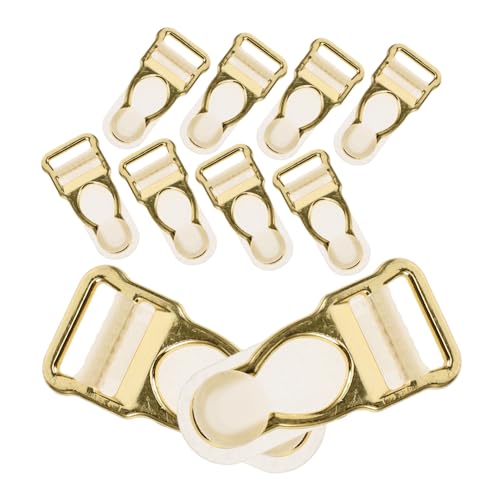 SEWACC Garter Replacement Clip 10pcs Zinc Alloy Sock Buckle Adjustable Sock Clamp for Garment