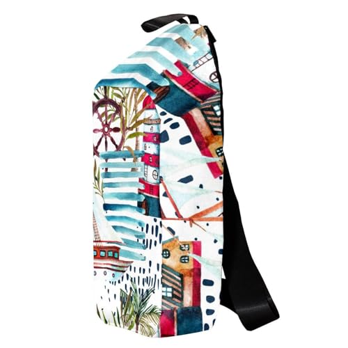 Mochila bandolera ergonómica y ajustable de 36.5cm para excursiones 3
