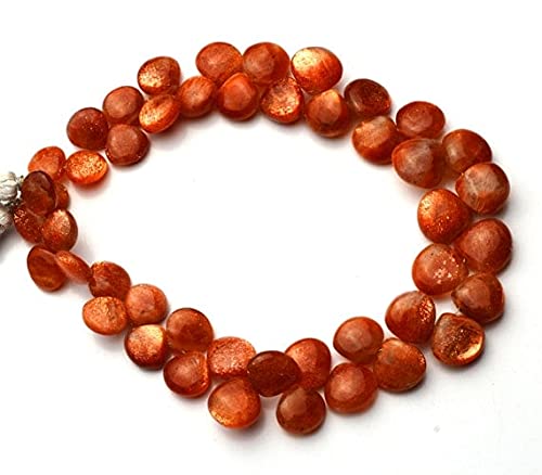 Pierre de soleil en cœur pour fabriquer des bijoux bohèmes d'été faits main