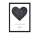 【Benutzerdefinierte Sternenkarte gerahmt】: Wir können die tatsächliche Ansicht des Nachthimmels grafisch darstellen, die aus dem von Ihnen angegebenen Datum und Ort erstellt wurde. (1- Klicken Sie zur Personalisierung auf 