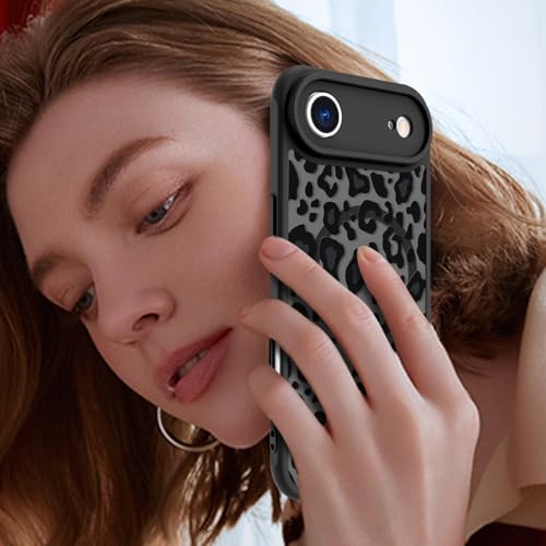 Image of KANGHAR Case for iPhone Air Leopard Printed Pattern | [Compatible with Magsafe] Cute Cheetah Protective Magnetic Case for Girls Women Men 6.5 inch