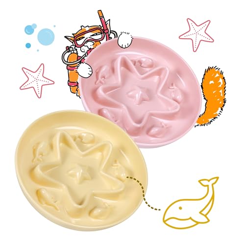 Tafelf 2-Pack Melamine Slow Feeder Bowls