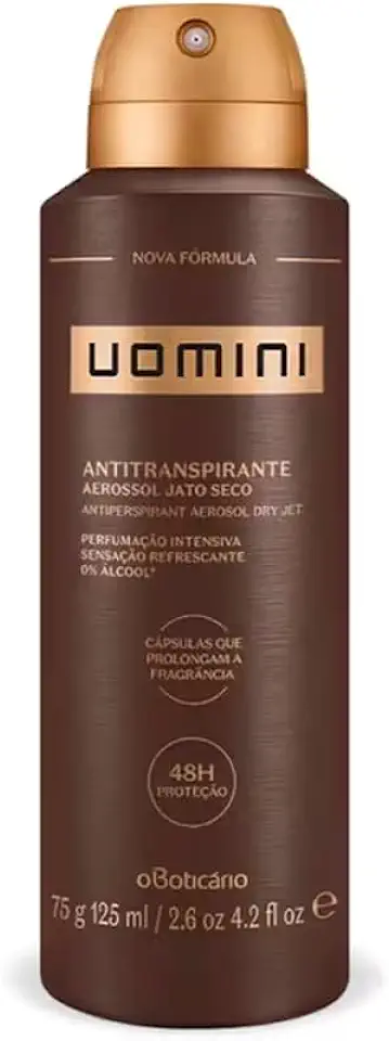 Desodorante Antitranspirante Aerossol Uomini 75g/125ml