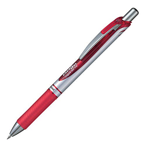 Caneta Pentel Energel Retratil 0.7Mm Vermelha, Pentel, Sm/Bl77-B, Vermelha
