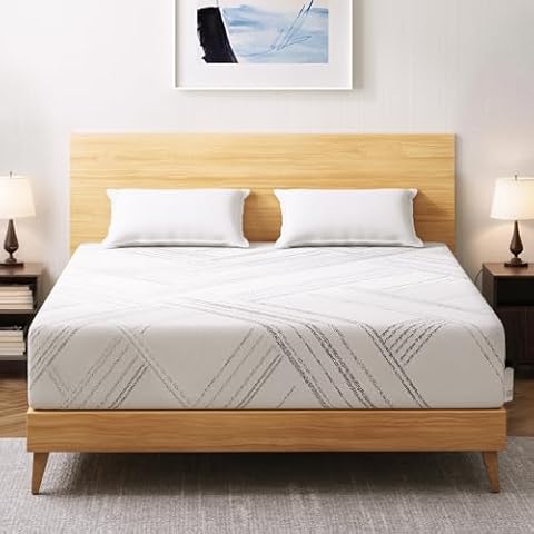 ZFHCBJ Twin XL Mattress 10 inch, XL Twin Mattress in a Box, Medium Firm Cooling Gel Memory Foam Mattresses, Removable Washable Cover, Pressure Relief & Upgraded Support, CertiPUR-US Cover