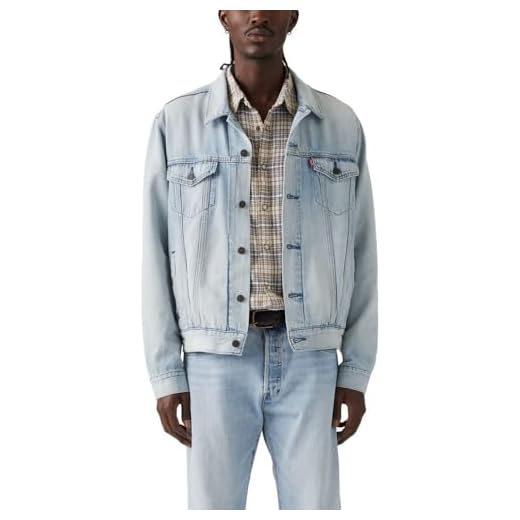 Levi's Jaqueta masculina Trucker (também disponível em tamanhos grandes e altos), Construa uma casa, GG