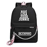  CAR-TOBBY Blackpink Rucksack Schulbuch Reise Umhängetasche(BK)