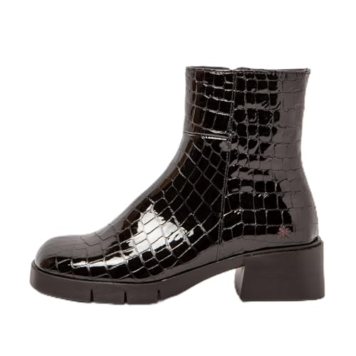 Art Para Mujer. 112841301003_001 Botines De Piel 1284 Varsovia Negro (41), 3 A 5Cm, Cremallera, Casual