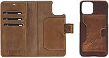 Venito Florence Leather Wallet Phone Case Compatible with iPhone 12 (6.1 inch), iPhone 12 Pro (6.1...