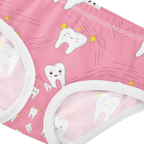 Cute Cartoon Teeth Toddler Girls's Underwear 2T 202c12804