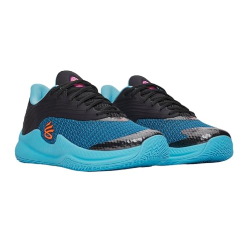 Image of Under Armour Unisex Adults' CURRY SPLASH 26 Basketball Shoes, black blue blur blaze orange, 28.5 cm
