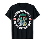 17STRW01419A-002 Star Wars Boba Fett Bounty Heart Valentine\'s T-Shirt