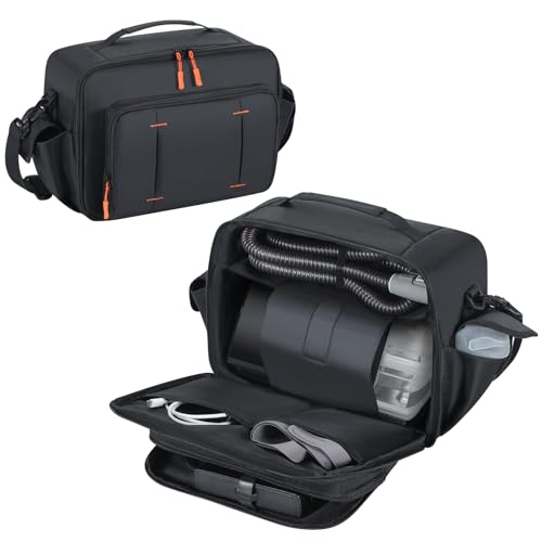 KANG YU Portable Carrying Bag Compatible with ResMed AirSense 11 CPAP, Travel Bag Compatible with AirSense 11/10/10 elite, Philips Dreamstation, 3B Medical Luna G3, XT Fit
