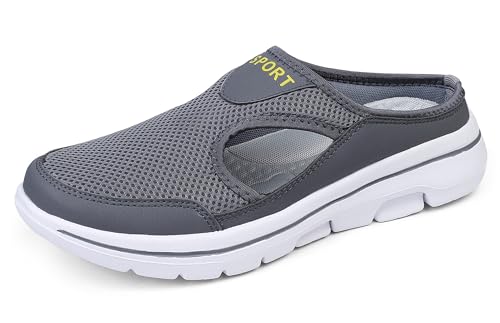 Meik Mangni Hausschuhe Damen Herren Clogs Leichte DunkelGrau Gr.41 EU