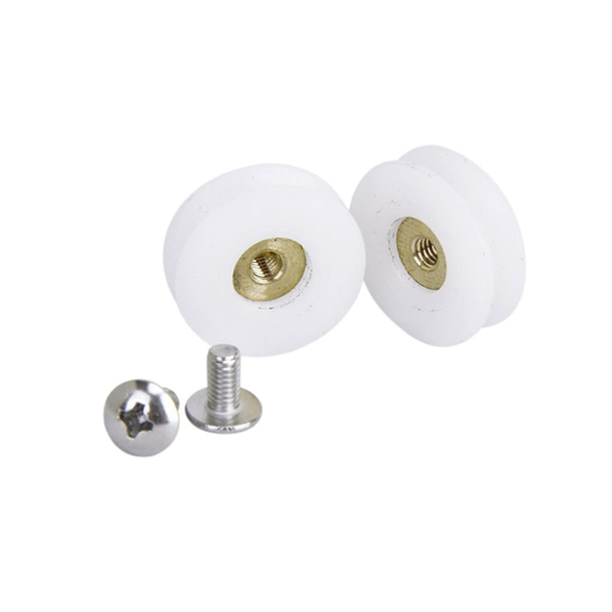 Shower Door Rollers Runners Wheels Replacement Part Roller Diameter 25mm for The Bathroom Pan Glass Sliding Door Pulleys/Runners/Wheels (25mm)