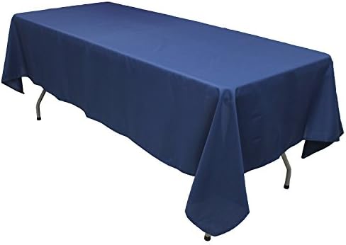 KaitatsuSen Oblong Rectangular Polyester Fabric Tablecloth, Charcoal, 70x90-Inch(178x228cm)