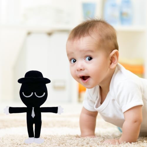 Image of Customized Text Standing Black Sprunki Plushies