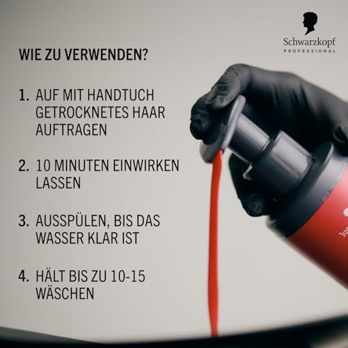 Schwarzkopf Professional CHROMA ID Bonding Color Mask Semi Permanentes Farbsystem Farbmaske Pflegende Tönung Haarmaske Haarkur Intensive Pflege Vegane Formel 9,5-1 Pearl Silver 300 ml