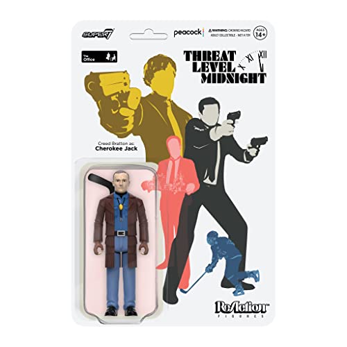 Super7 The Office Threat Level Midnight Creed Bratton as Cherokee Jack - 3.75