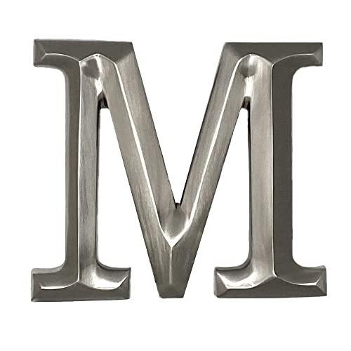 Monogram Letter M Door Knocker - Nickel #TOP19