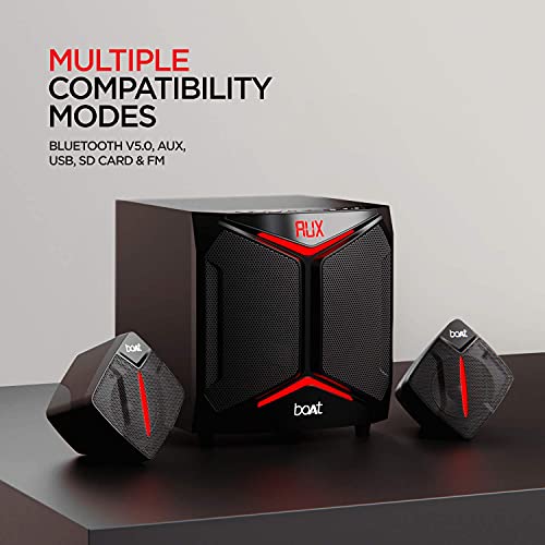 Image of (Refurbished) Boat Blitz 2000 100W 2.1 Channel Multimedia Speaker(Premium Black)