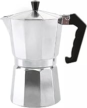 Cafeteira para cafeteira de fogão – cafeteira de 6 xícaras Moka Pot para cafeteira clássica italiana e cubana, cafeteria – Cafeteira de café expresso de alumínio para café delicioso – Pote de limpeza rápida fácil de operar
