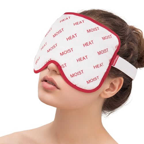 Comfheat Moist Heat Sinus Pressure Relief Mask, Face Heating Pad Microwavable for Dry Eyes, Sinusitis, Migraine, Tension Headache Relief, Warm Cold Compress, Washable