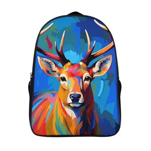 Mochila de alce para estudiantes ideal para clases y actividades de lienzo