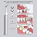 Tooth Polisher and Plaque Remover, Teeth Cleaning Tools for Cleaning and Polishing of Tooth, Dental Cleaning Tools for Brighten and Polish Teeth with 5 Brush Heads, 4 Speed Modes and 3 Polish Pastes