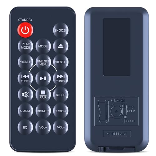 Télécommande de rechange compatible avec Jensen JBS-210 système stéréo