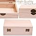 Upper Midland Products 8 Pk Wooden Boxes For Crafts, Unfinished Wood Boxes 5.875 In x 3.8 In x 2 in