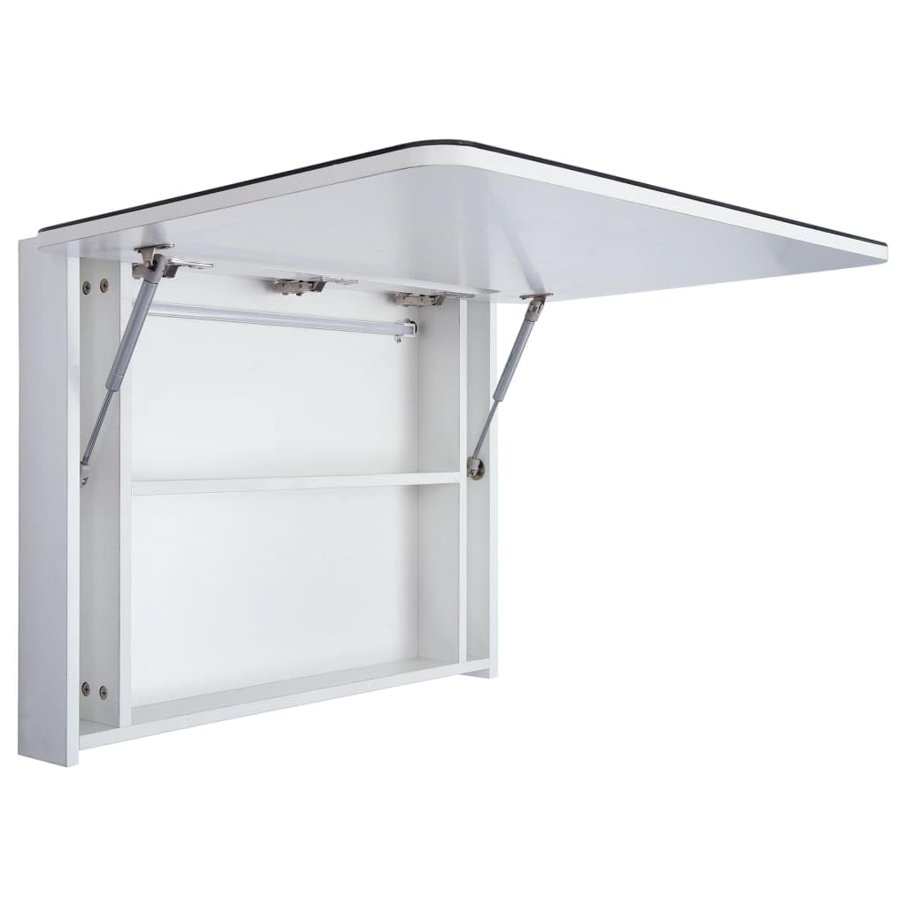 Mobile per lavabo con specchio a LED, 80 x 9,5 x 55 cm