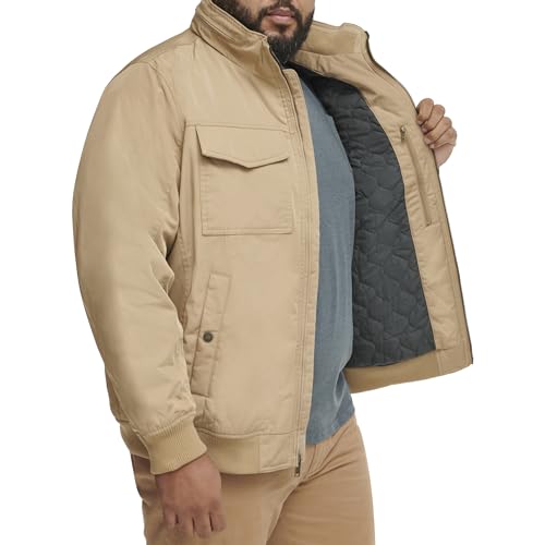 Image of DOCKERS Men's Quilted Lined Flight Bomber Jacket