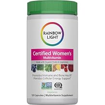 Rainbow Light Multivitamin for Women | 120 Capsules | with Organic Fruits and Vegetables | Vegetarian, Non-GMO