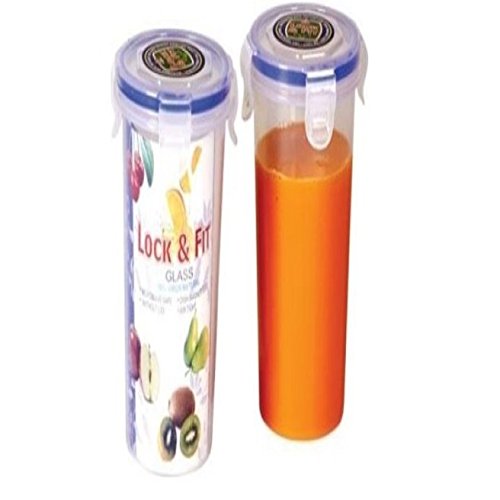 Buy Lock & fit Multipurpose Juice or Liquid glassContainer Set of