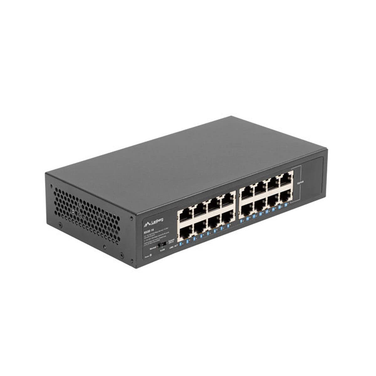 Switch LANBERG 16 Puertos GIGABIT ETHERNET Rack 10"/19"