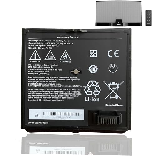 FSANXF （Black） 300769-003 Battery for Bose Sounddock Portabl