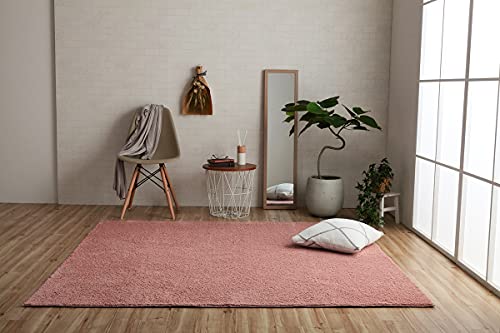 イケヒコ ラグ カーペット マット プリーム 約90×185cm ローズ オールシーズン シンプル オーバーロック #3985529